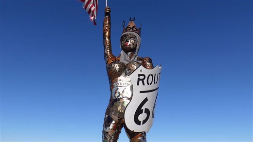 “You can look inside his nose.” - The roadside giant that stopped traffic