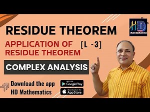 Residue theorem/L3/Residue theorem application to evaluation of definite integrals complex analysis