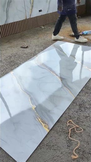 PVC Marble Sheets Installation Modern Wall Transformation