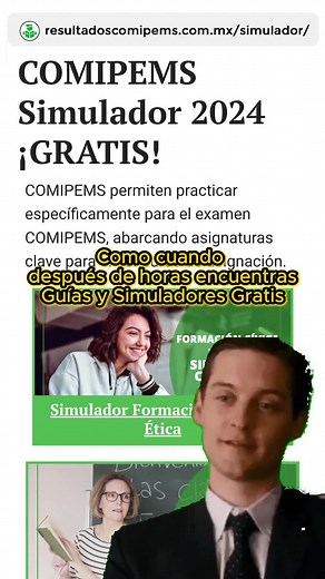 A pocos días del examen, practica con los simuladores y guía COMIPEMS 2024 PDF y gratis, encuentro en el link de mi perfil 😉 #simuladorcomipems #guiacomipems #simuladorescomipems #comipems2024 #examencomipems2024 #nivelmediosuperior #guiascomipems #examencomipems2024 #
