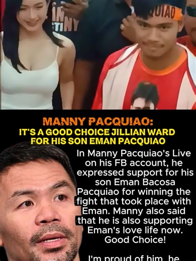 Manny Pacquiao expressed support to his son Eman Pacquiao #boxingnews #boxing🥊