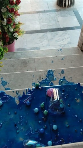 day 7 of breaking Blue glass bottles ASMR #asmr #satisfying #crushingtime #asmrsounds #experiment