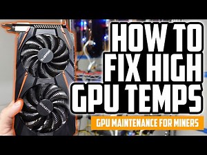 How to Fix High GPU Temperatures