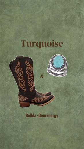 Rollda on Instagram: "Choose your stone. Choose your power. 🟢 Turquoise - Protection & Freedom Protected on every path 🔴 Ruby - Power & Passion Attracting confidence & courage ⚫ Obsidian - Strength & Protection Shielded energy 🌸 Rose Quartz - Love & Soft Power Self-love magnet What is your lucky gem? #rollda #cowboyboots #gemenergy #gemlover #ootd"