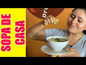 SOPA DE POLLO PERUANA RECETA, DE CASA Para el frió o para cualquier momento en familia facil