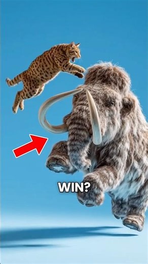 5 SABRE-TOOTHED CATS 🐈 or 1 WOOLY MAMMOTH 🦣 WHO WINS? #iceage