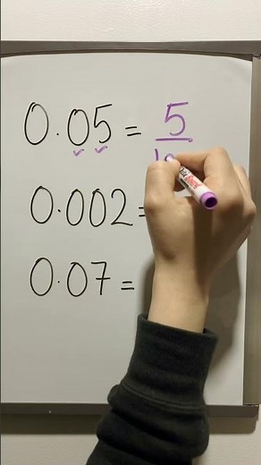 How to convert decimals to fractions | Converting decimal to fraction #shorts #maths #mathstricks