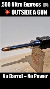 Exploding OUTSIDE a Gun BARREL .500 Nitro Express vs Ballistic Hand #experiment #mrmichal #500nitro