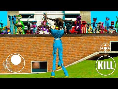 Huggy Wuggy vs all Poppy Playtime Chapter 1-5 Monsters (Garry’s Mod)