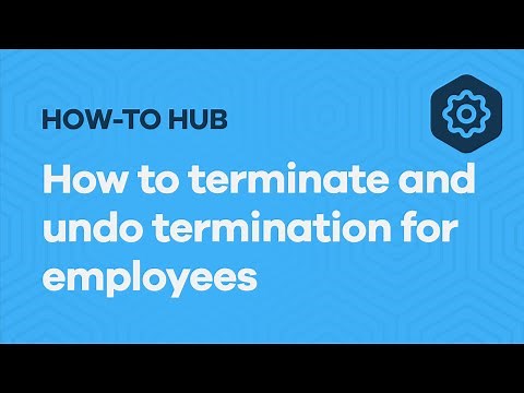 How to terminate and undo termination for employees UK