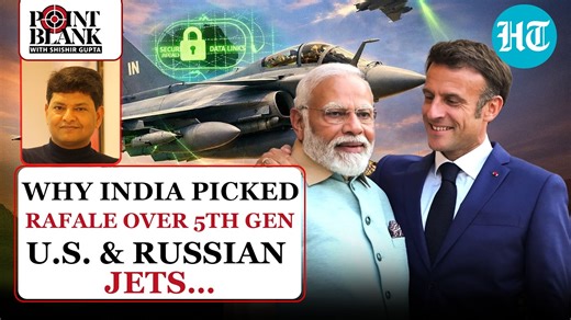 🎥 #WATCH | Explained: Why India picked French Rafale over the US’ F-35 and Russia’s Su-57 From combat readiness to strategic autonomy, HT’s Executive Editor Shishir Gupta unpacks the key reasons on #PointBlank | Hindustan Times