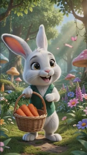 The Honest Little Rabbit 🐰🥕 | Heartwarming Kids Story | Moral Story #shorts