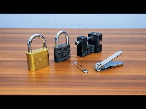 The EASY way to open any lock without a key in a snap! Clever tips and tricks!