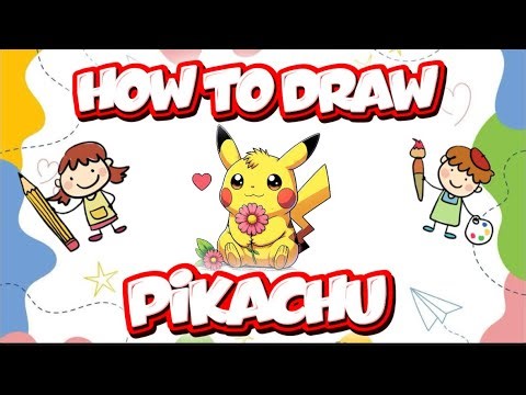 How to Draw Pikachu ⚡🐭 || Easy Drawing for Kids