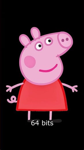 Peppa Pig 0-BIT vs 1-BIT vs 2-BIT vs 4-BIT vs 8-BIT vs 16-BIT vs 64-BIT vs 128-BIT vs 256-BIT