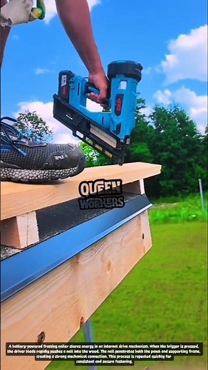 One Shot and Locked! Cordless Framing Nailer Installs Roof Panels in Seconds