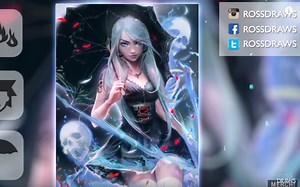 【板绘】画师RossTran绘画过程之DRAWING A NEW CHARACTER FROM RANDOM WORDS! （50万关注感谢）