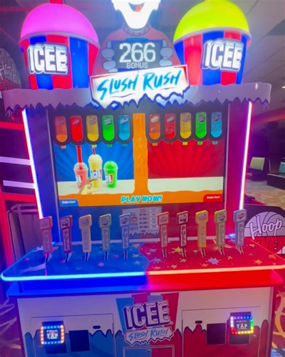 1.5K views |  NEW GAME ALERT!  Get ready to chill and thrill with ICEE Slush Rush – our coolest arcade game yet! Race against the clock, dodge brain freeze, and pour the perfect slushie in this fast-paced frosty frenzy! ❄️  Pour. Dash. WIN. Can you handle the rush? ️ Available now – Roll on in and beat the brain freeze! #ICEESlushRush #ArcadeFun #BrainFreezeBattle #champsrollerdrome #rollerskating | Champ's Rollerdrome Louisville | Facebook