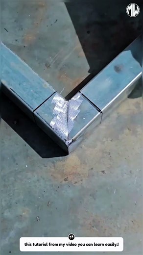 Perfect 90° Steel Frame Welding Trick (Beginner Friendly!) #shorts