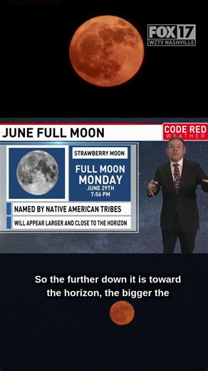 The Strawberry Moon lights up the summer sky tonight