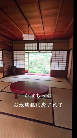 京都で見つけた、かぼちゃのお地蔵様が可愛いすぎた💕 京都・鹿ヶ谷にひっそりと佇む「安楽寺」へ🌿 ​茅葺き屋根の山門をくぐると、 そこには心洗われるような静寂が広がっていました。 ​動画に映っているのは、名物の「鹿ヶ谷カボチャ」をモチーフにした可愛らしいお地蔵様🎃 毎年7月には、このカボチャを食べて無病息災を願う「カボチャ供養」が行われることでも有名です。 ​普段は非公開のことが多いお寺ですが 特別公開の時期には、美しいお庭や畳の間から眺める新緑にうっとりしてしまいます。 ​哲学の道を散策しながら、 ぜひ立ち寄ってみてほしい癒やしのスポットです。 ーーーーーーーーーーー 住蓮山 安楽寺（じゅうれんざん あんらくじ） ※通称：松虫鈴虫寺 ​【住所】 〒606-8422 京都府京都市左京区鹿ヶ谷御所ノ段町21 ​【拝観時間】 通常は非公開です。 ※春・秋の特別拝観時期や、毎月2日の縁日、7月25日のカボチャ供養の日に公開されます。 動画の時期は春の特別拝観です ​【拝観料】 500円（特別公開時） ​【駐車場】なし ※周辺のコインパーキングを利用するか、公共交通機関が推奨されています。