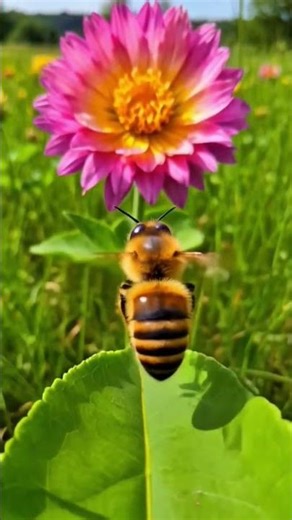 POV: You Are a Bee Exploring a Giant Flower 🌸🐝