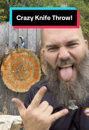 World Champion's Epic Knife Throwing Trick Shot