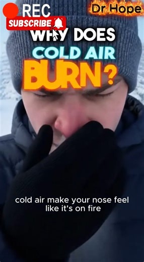 Why Your Nose Burns Like Fire When You Breathe Cold Air 😳❄️