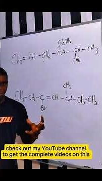 How To Name Alkenes #nomenclature #education #organicchemistry