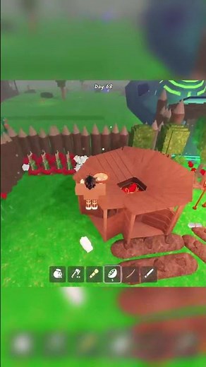 Getting Our Fort Ready Before NIGHTFALL! 🌲🏕️ | Roblox 99 Nights in the Forest #shorts