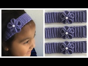 CROCHET: Diadema Tejida Para Niña y Todas las Edades💓