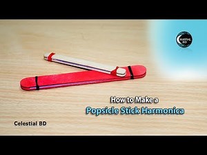 Popsicle Stick Harmonica || How to make Popsicle stick harmonica || Popsicle harmonica