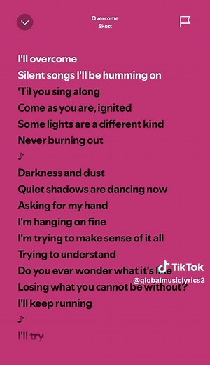 part 48|| overcome ft@Skott 🌚🎶 #knowthesonglyrics #soundviral #overcome #musiclyrics #lyricsvideo #songlyrics #tiktoksound #fypシ゚ #makemefamous