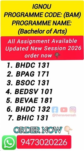 IGNOU BA HISTORY HONOURS ASSIGNMENT 2025-26// #ignousolvedassignment #IGNOU_BA_HISTORY_HONOURS