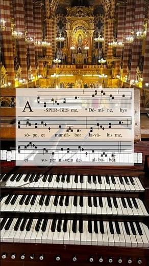 Asperges me with organ