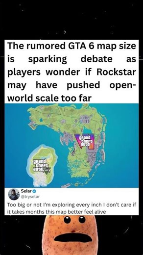 GTA 6 Map Too Big? #GTA6Map