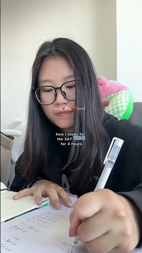 My 4-Hour SAT 1580 Study Routine 🕒 #sat #satprep #satmath #study #students #studywithme