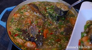 235K views · 10K reactions | How to cook delicious oil less Okro Pepper Soup | Ezinne's Kitchen | Facebook