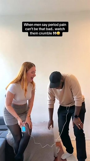 25_3 men vs. 1 woman take on the period cramp simulator! 👀 Watch these guys discover what cramps really feel like! 🤣 AD Did you know that around 50-80% of people with periods exp | Angie Glover