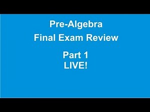 Pre-Algebra Final Exam Review Part 1 by Rick Scarfi