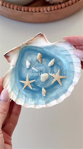 Seashell candle making 🐚🌊🕯️🐬 #candlemaking #asmr #candle #candles #asmrsounds