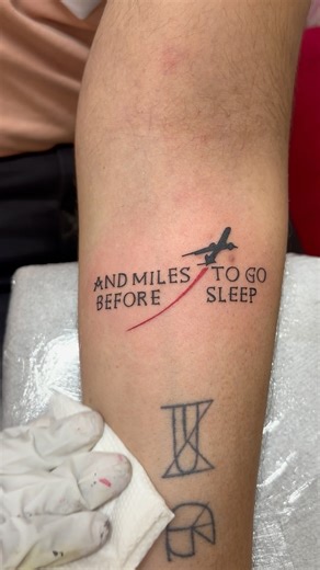 Miles to go before I sleep Tattoos | Tattoo Yatri Indore studio