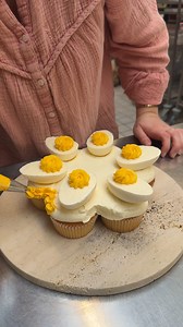 Deviled Eggs Cupcakes! Devilishly cute & tasty 🍰🥚 | Chefclub Network