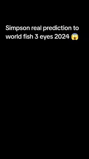 The Simpsons' 3-Eyed Fish Prediction for 2024