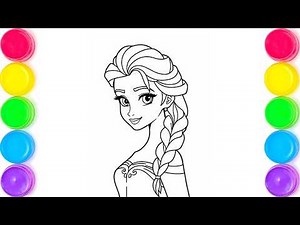 How to Draw Elsa from Frozen | Easy Disney Princess Drawing for Kids