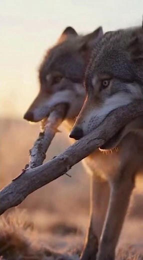 Wolves Save a Fox From Mud Trap!