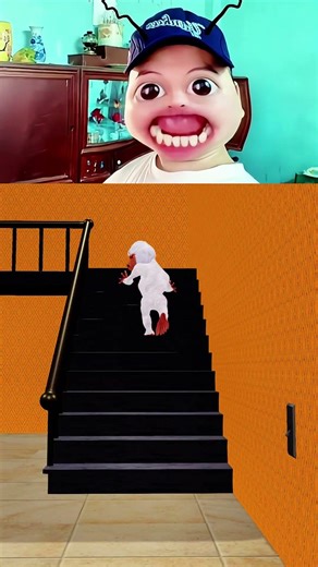When Fire in the Hole turned off the lights (The Baboon Funny Animation 3D) #shorts
