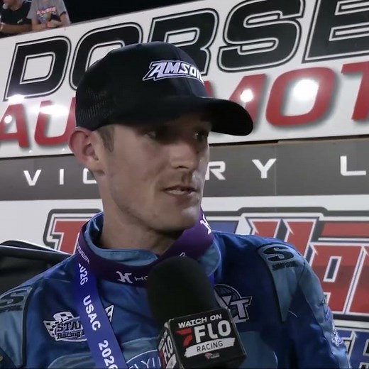 🏁 Mitchel Moles held off his teammate Hayden Reinbold to win the #USAC Sumar Classic. 🏆 @USACNation