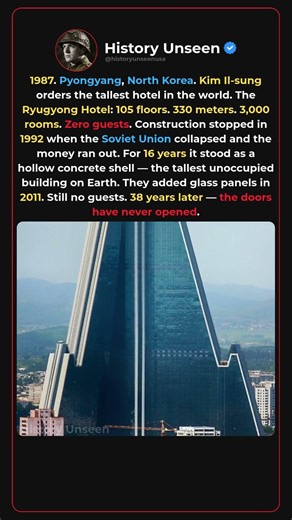 Why North Korea Built The World's Tallest Hotel That No One Can Enter 🏨🇰🇵