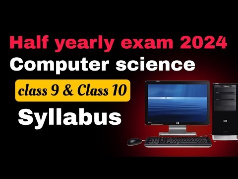 Class 10 and Class 9 Half yearly 2024 Computer science syllabus SEBA board